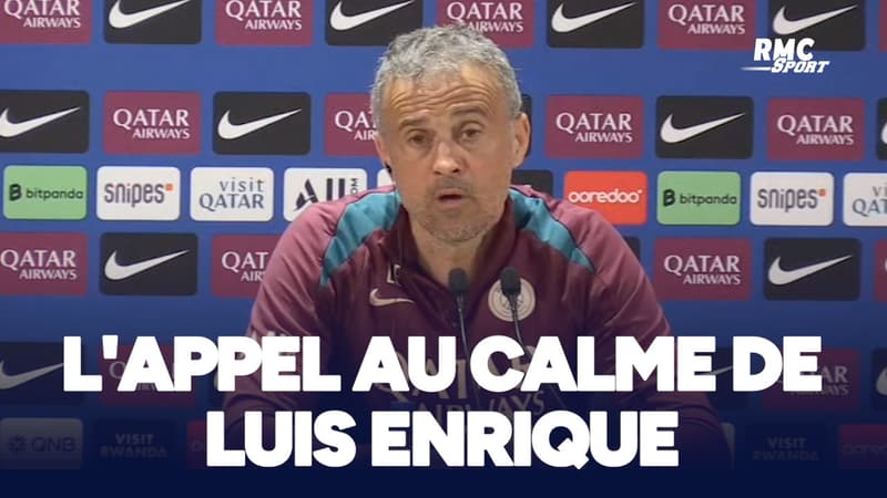 PSG-OM : L'appel au calme de Luis Enrique aux supporters parisiens