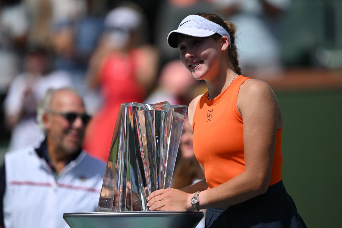 Le discours d'Andreeva après son titre à Indian Wells : « Je me remercie d’avoir toujours cru en moi et de n’avoir jamais baissé les bras »