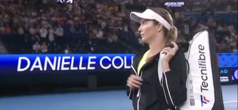 Danielle Collins huée dès son entrée sur le court par le public australien !