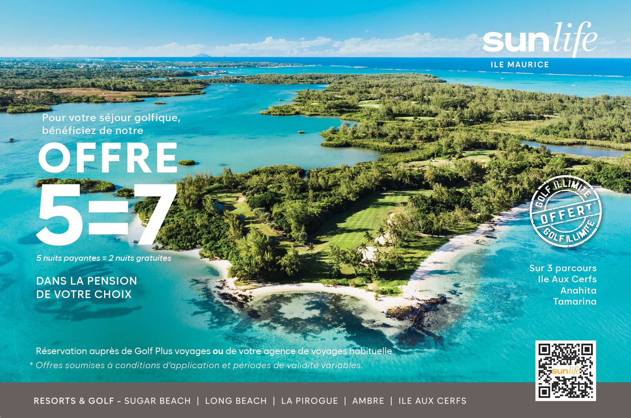 Partez golfer à l’Ile Maurice avec Sunlife !