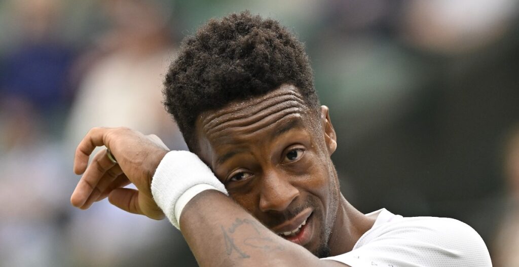 Gaël Monfils : « Lorsque ma femme, Elina Svitolina, est en tribunes pour me regarder jouer, elle veut toujours que je sois plus agressif. À chaque point, c’est : ‘Frappe la balle !’ Mais ce n’est pas si facile »